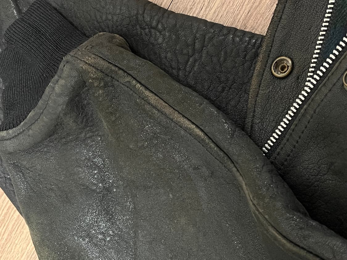 레더 봄버 후드 상품이미지4