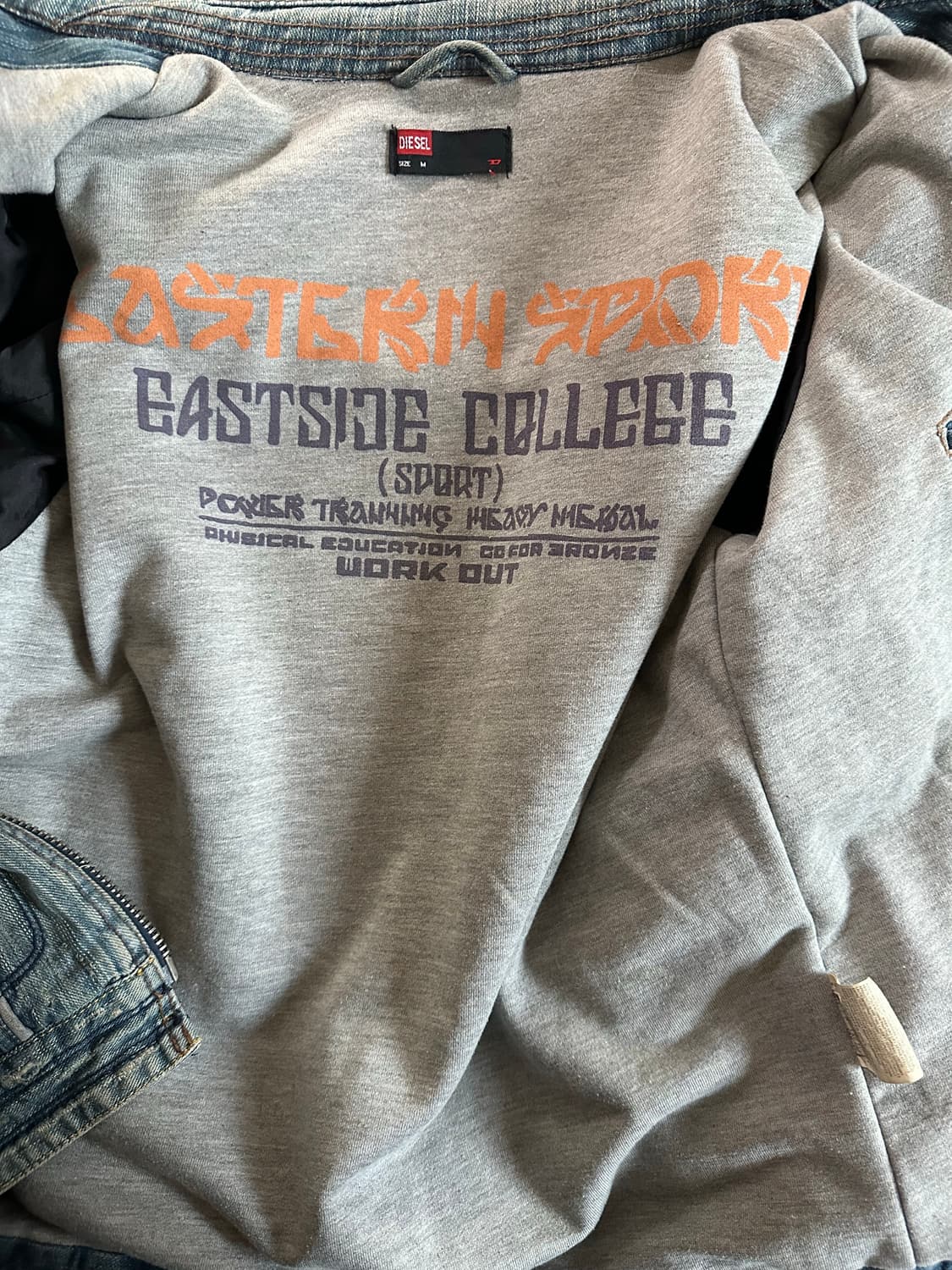 디젤 디스트레스드 청자켓 M사이즈 상품이미지3