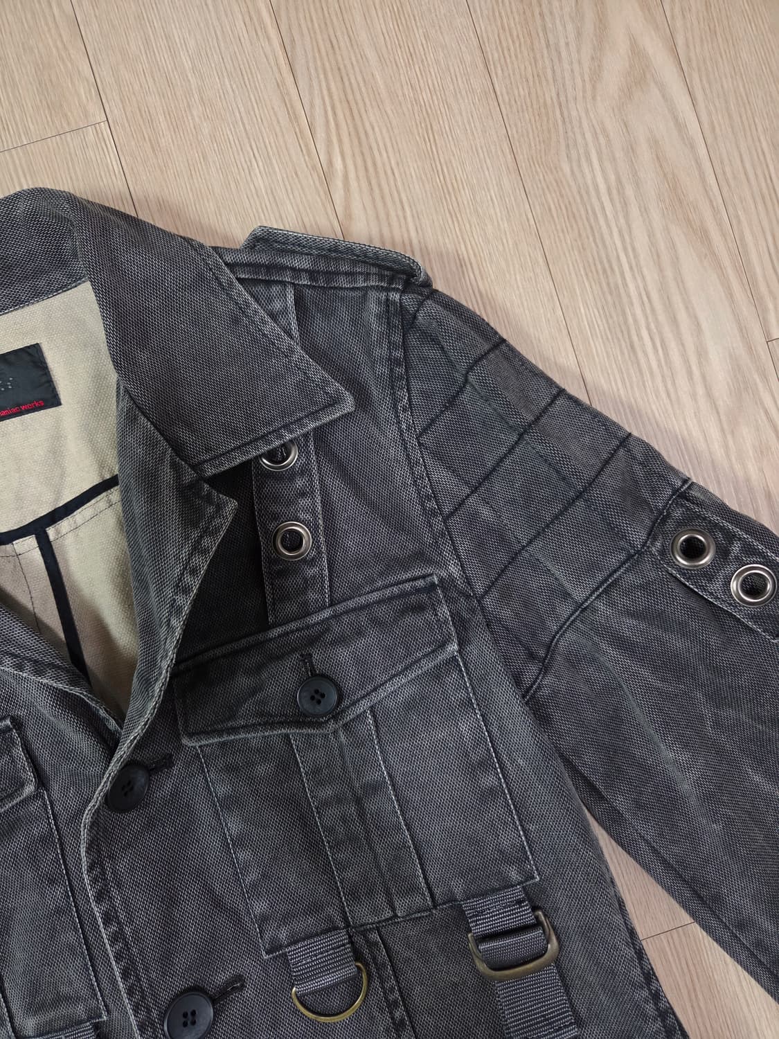 maniac works japan 원워싱 그레이 데님 디테일 재킷 상품이미지4