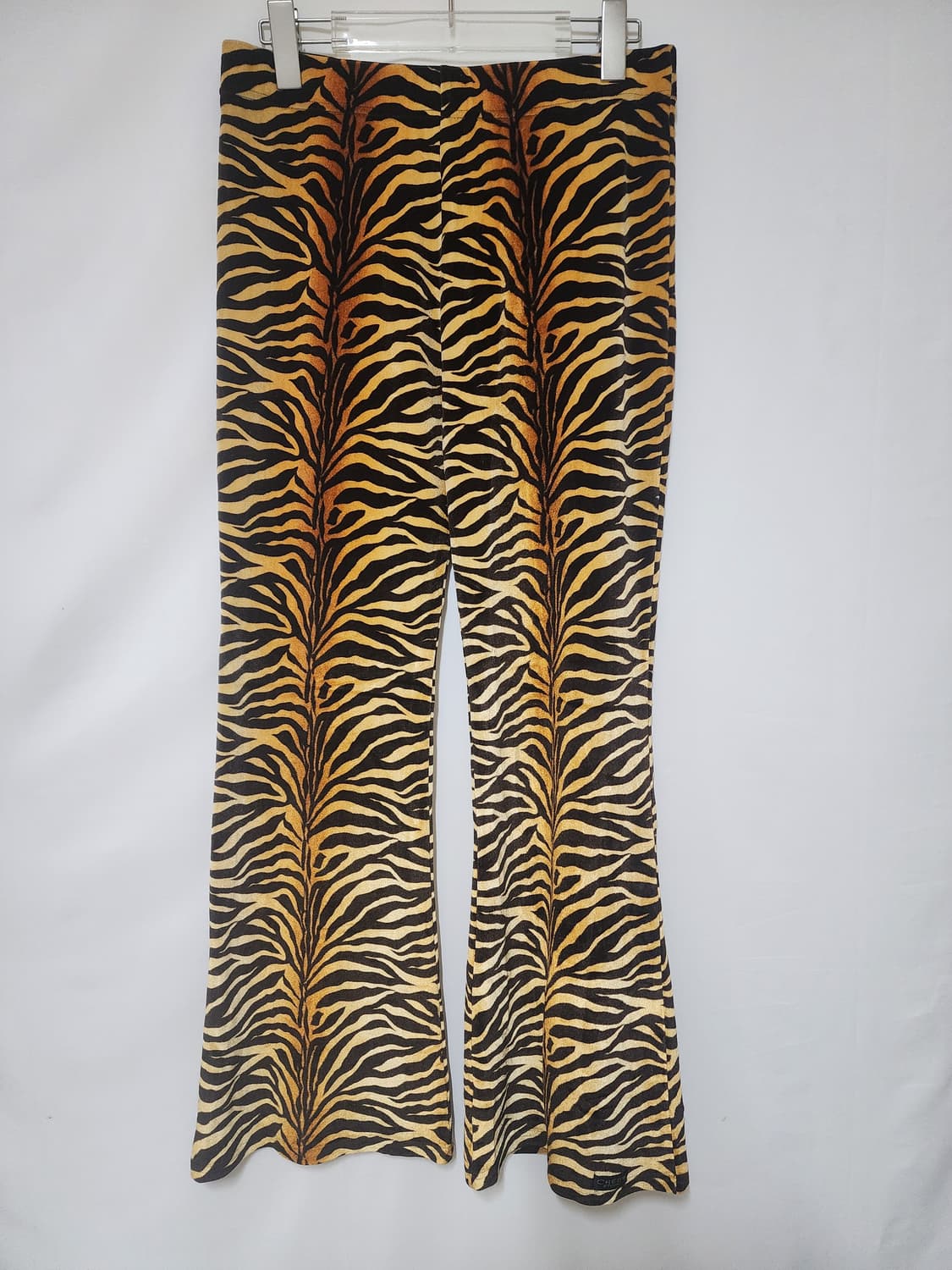 지브라 벨벳 부츠컷 밴딩팬츠 상품이미지1