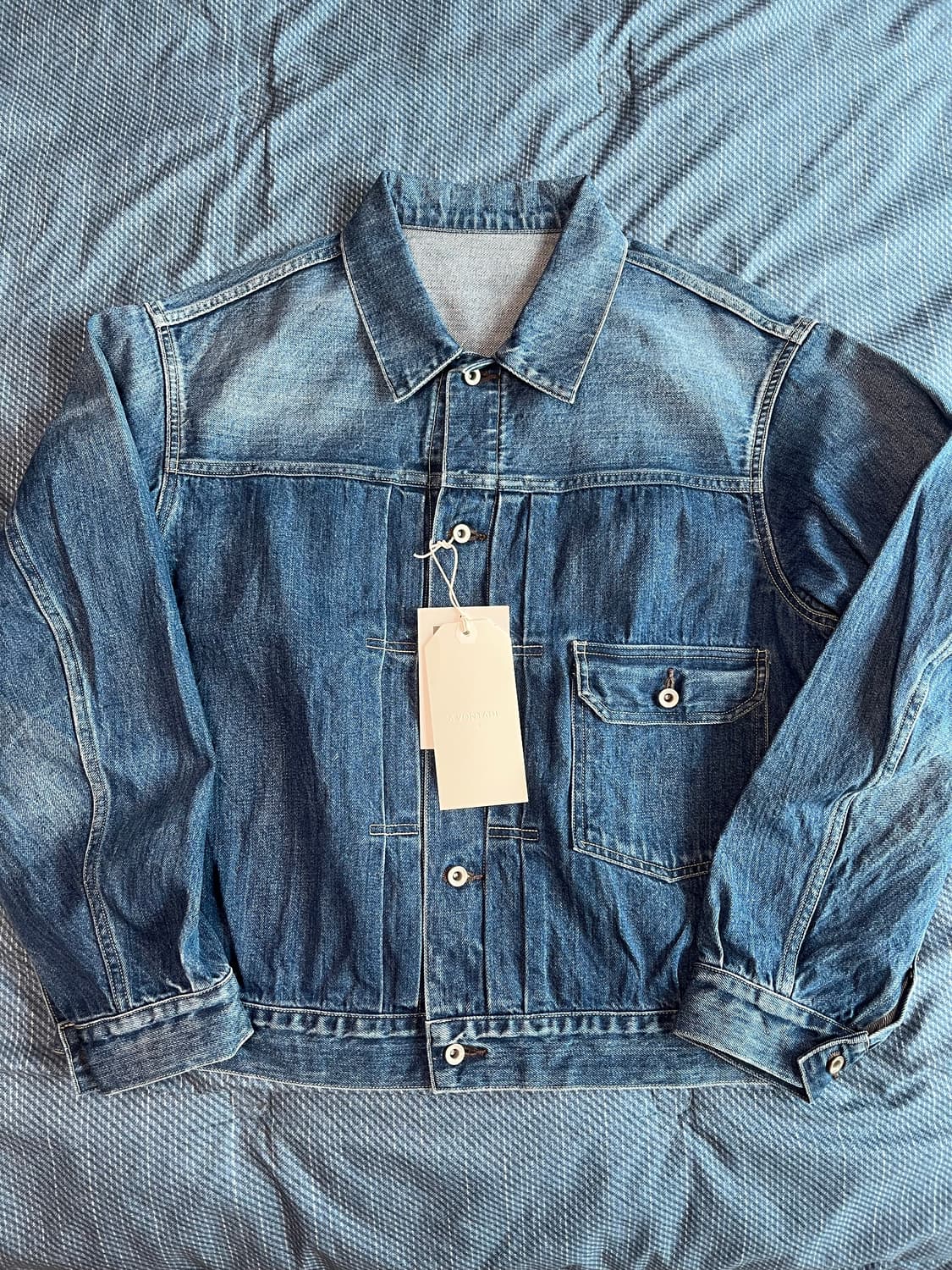 아본타지 No.2 데님 블라우스  상품이미지1