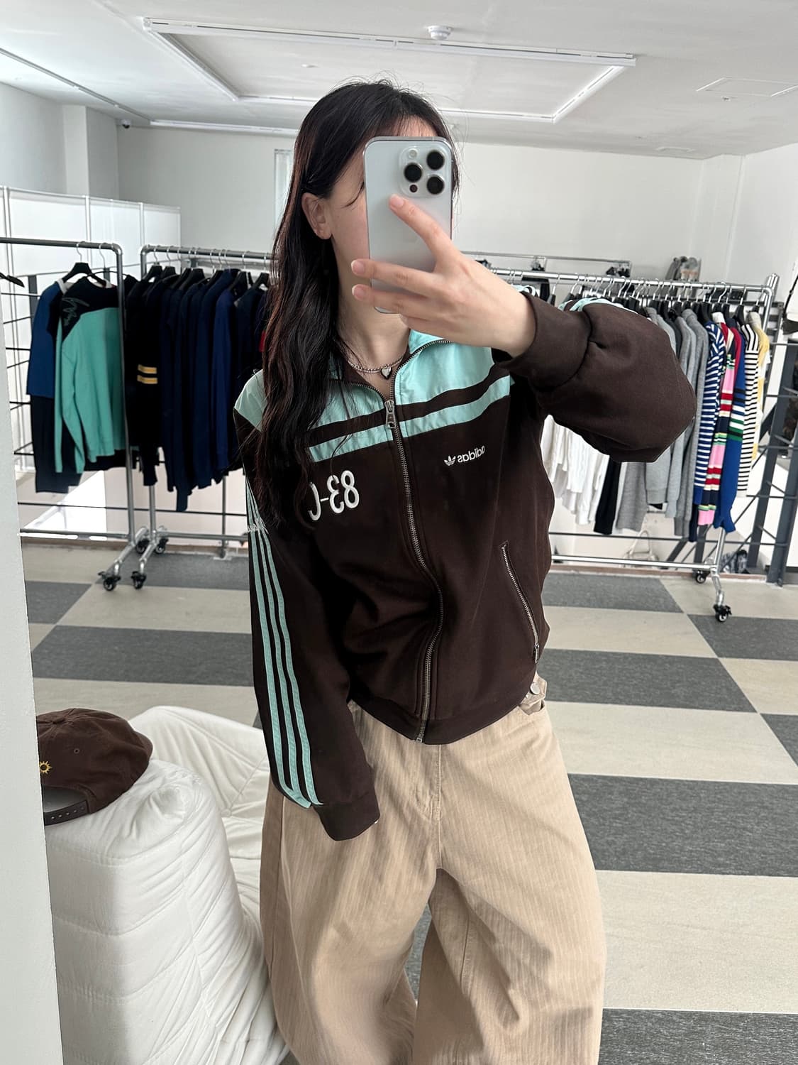 아디다스 브라운/민트 83-C 져지  상품이미지2