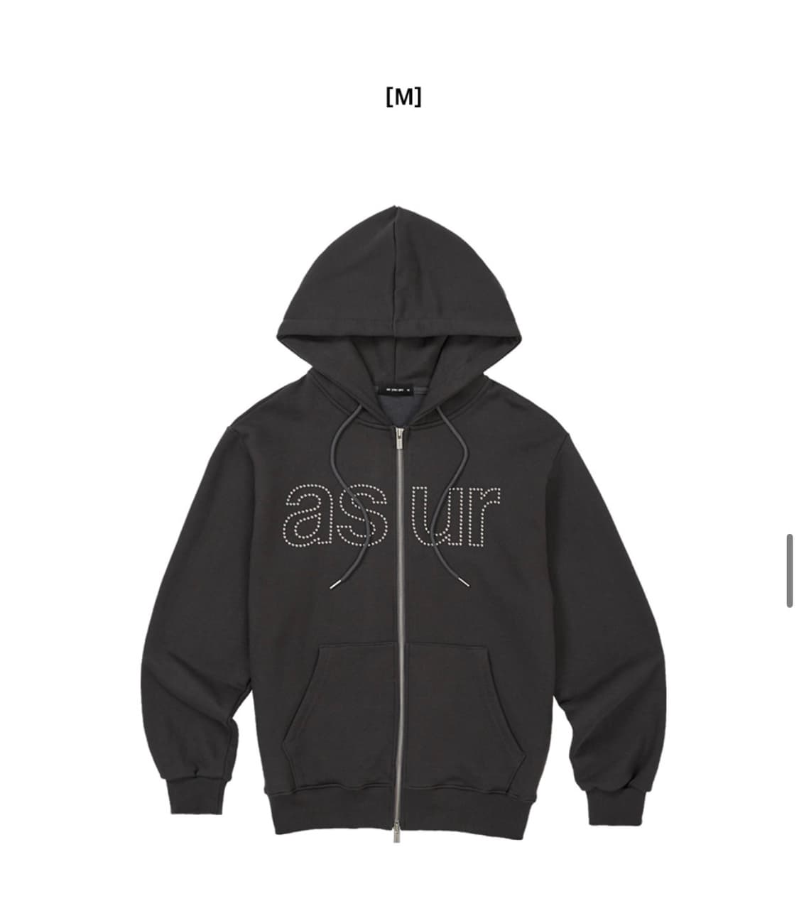 asur 애즈유아 후드집업 차콜 상품이미지1