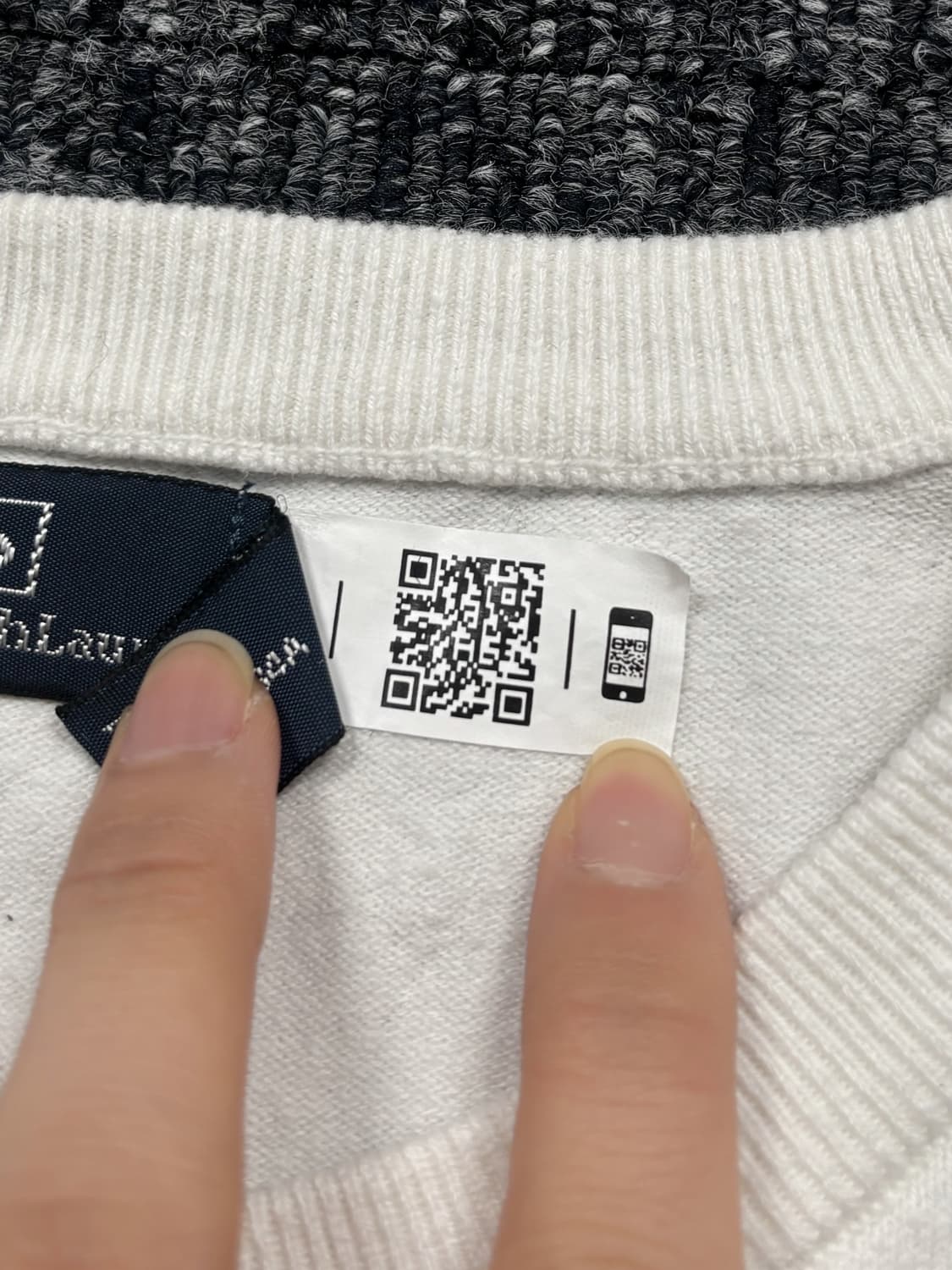 폴로 화이트 가디건 상품이미지6