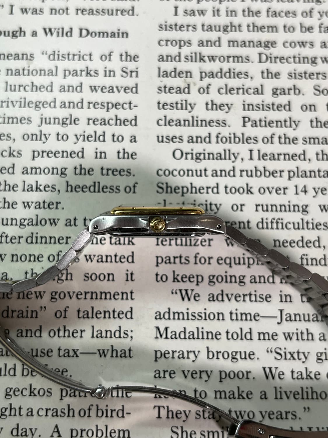 SEIKO LUCENT 투톤 탱크 레이디스 쿼츠 상품이미지3