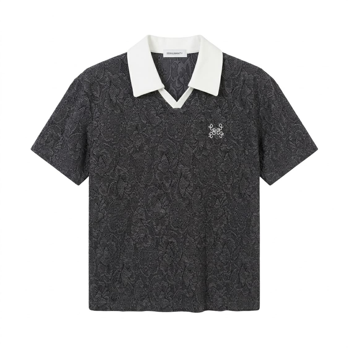 999HUMANITY 카라 반팔티 스몰 상품이미지1