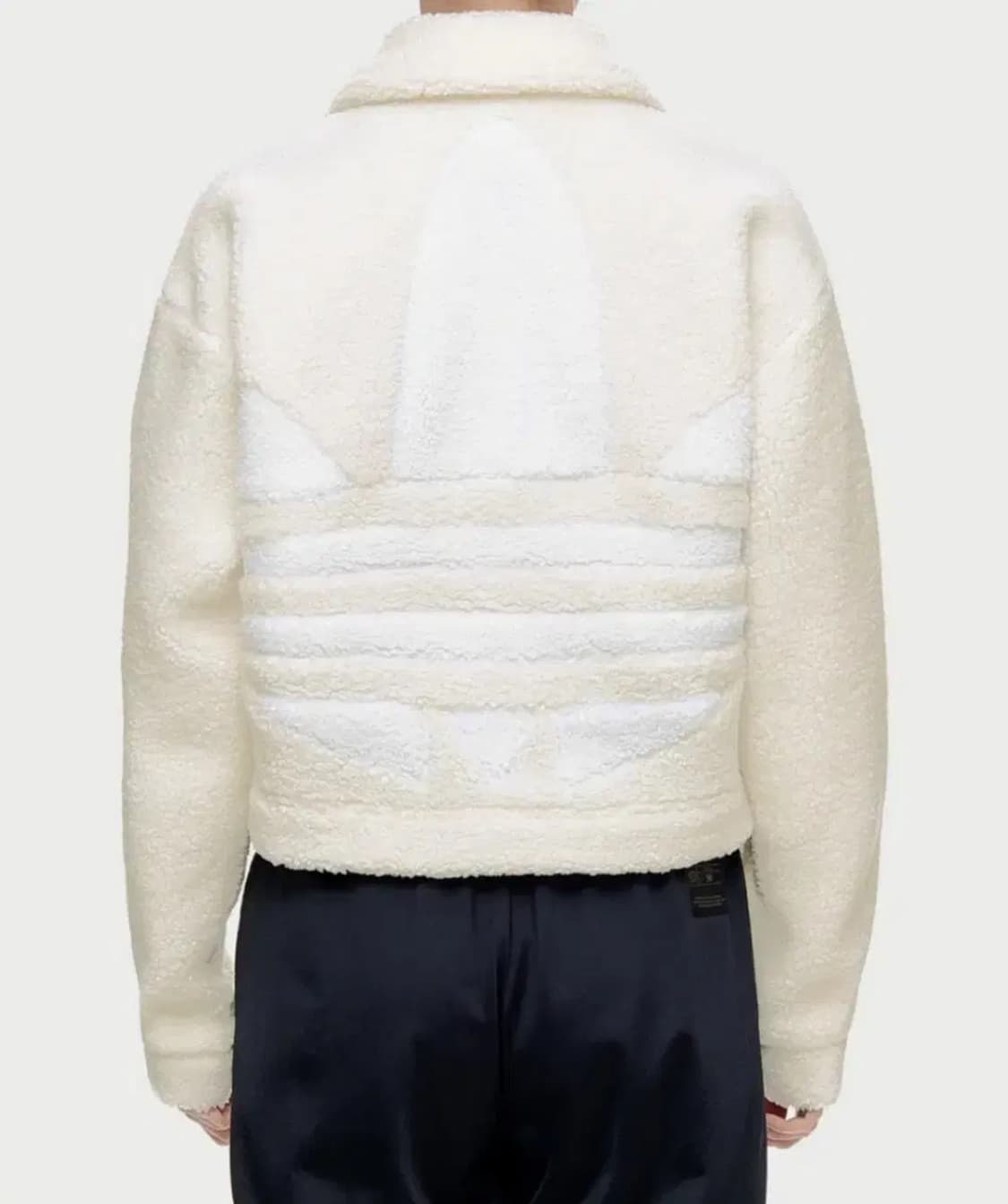 아디다스 여성 테디 자켓 오버핏 크롭 S 상품이미지2