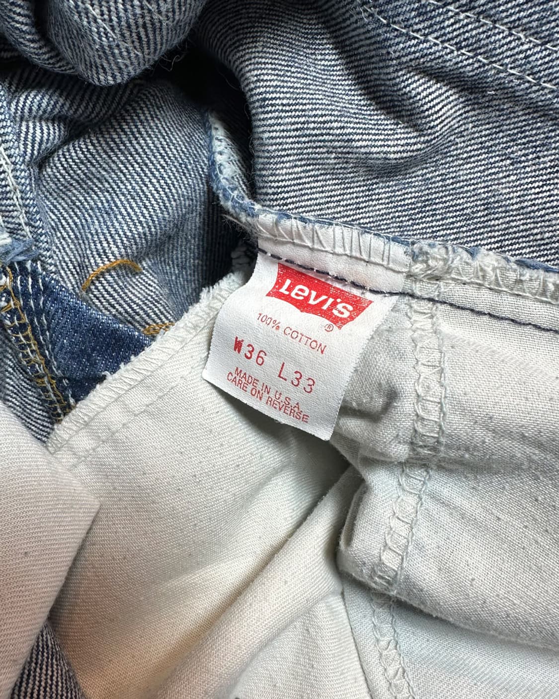 90s 리바이스517 부츠컷 데님 팬츠 36x33 made in usa 상품이미지8