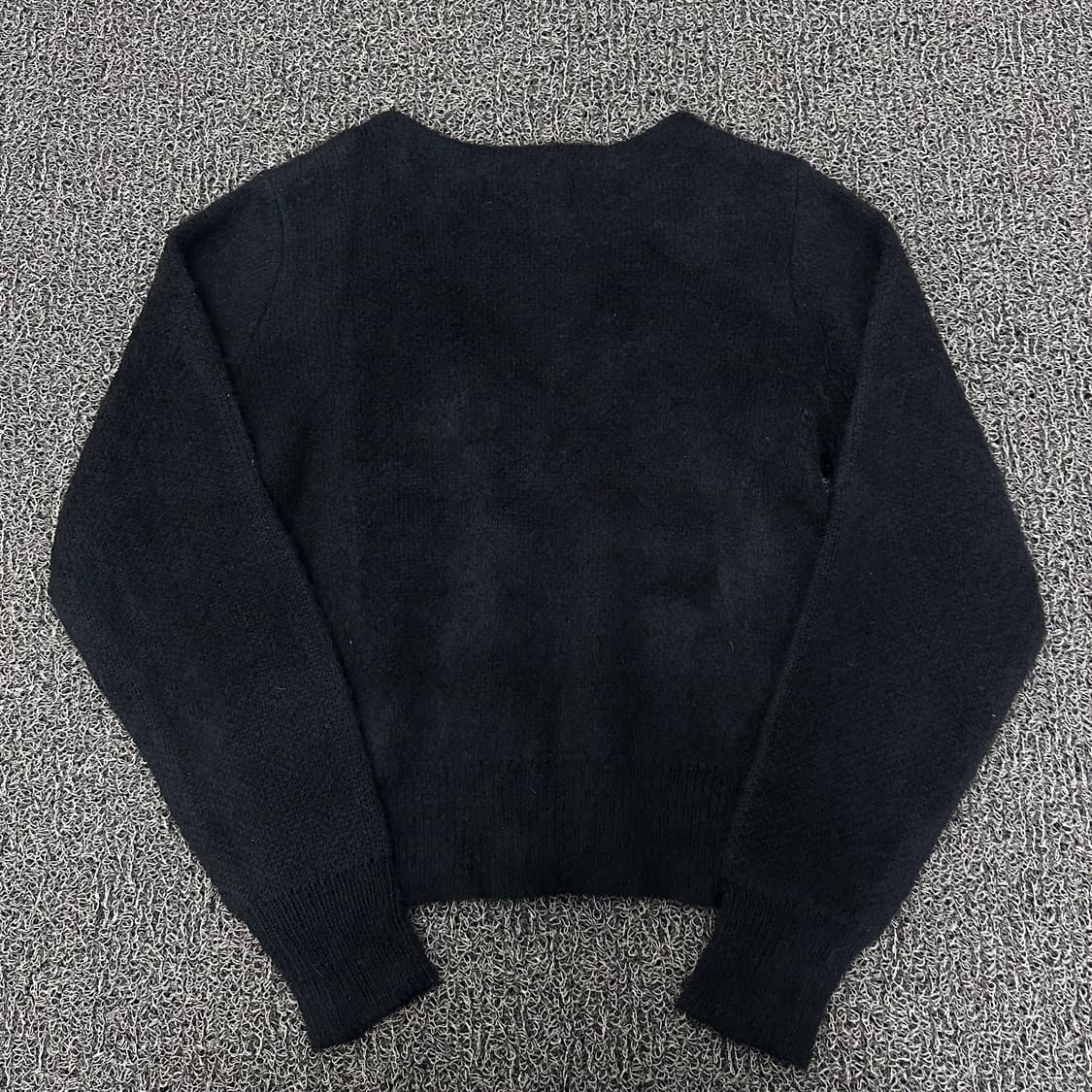 [새상품] 곤니치와봉쥬르 여성 가디건 니트 블랙  상품이미지5