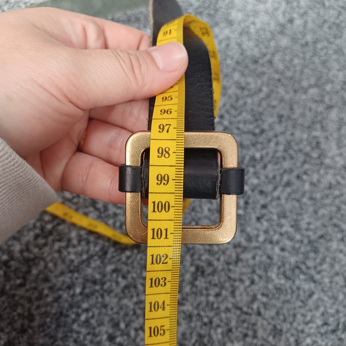 빈티지 가죽 벨트 블랙 상품이미지6