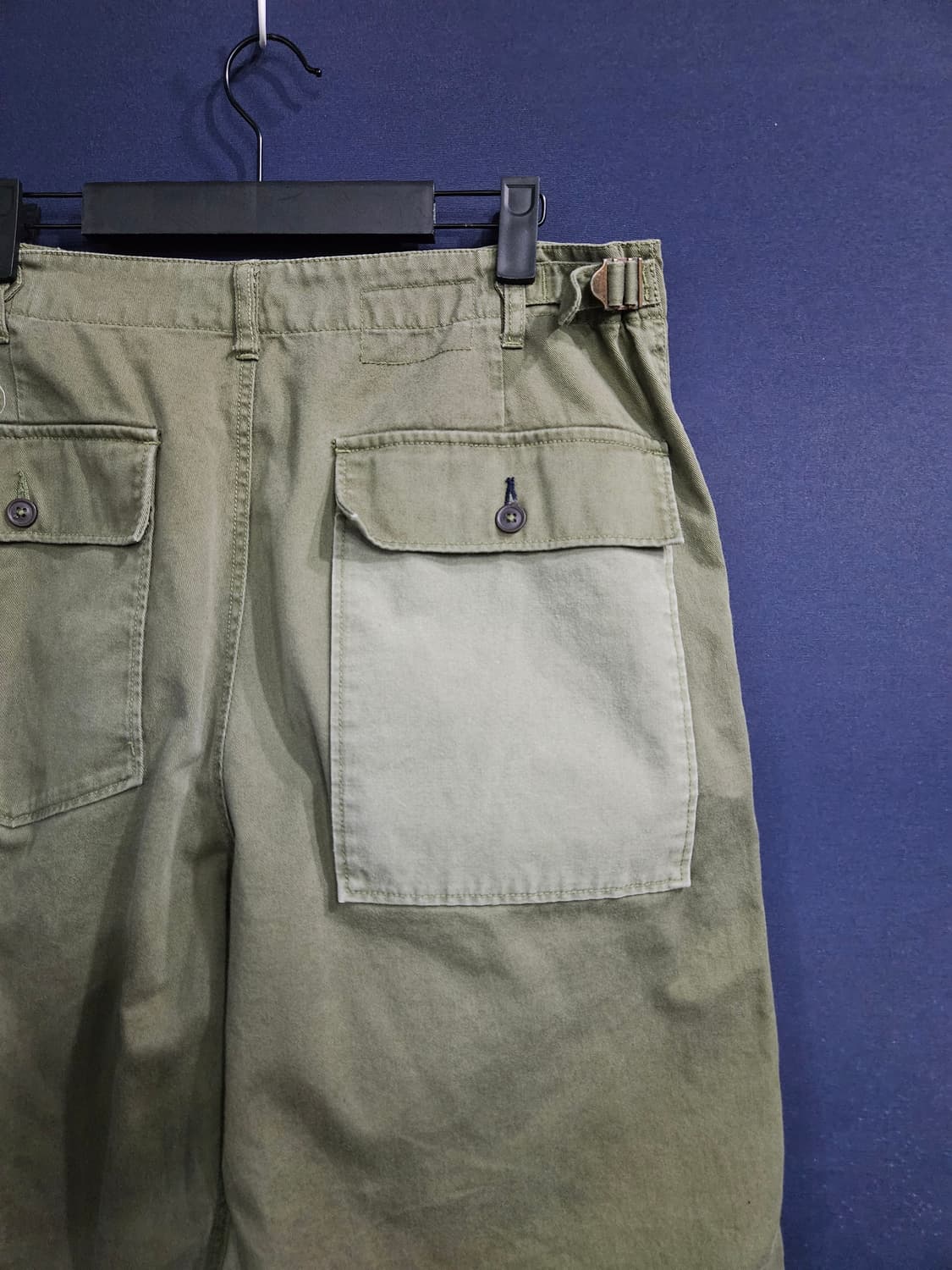 유니버셜웍스 카키 남성 허리 32 데님 배기팬츠  상품이미지7