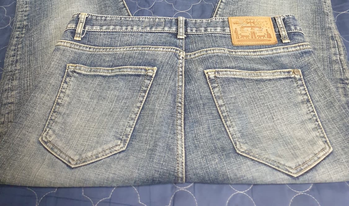 모드나인 MOD1ss 슬림 스트레이트 빈티지워싱 스판 데님진 (33) 상품이미지3