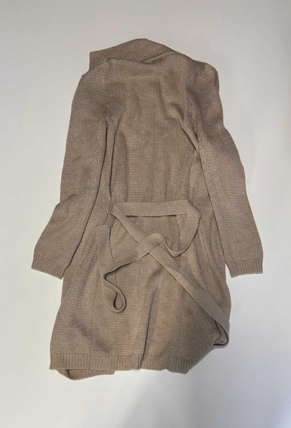 여성 한섬 타임 Time 금속사 울 롱 밸티드 가디건 상품이미지2