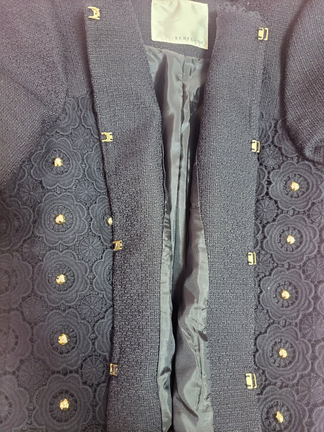 급처상태좋음!레니본 레이스플라워장식 밑단프릴 공주 자켓 코트 리즈리사st 상품이미지4