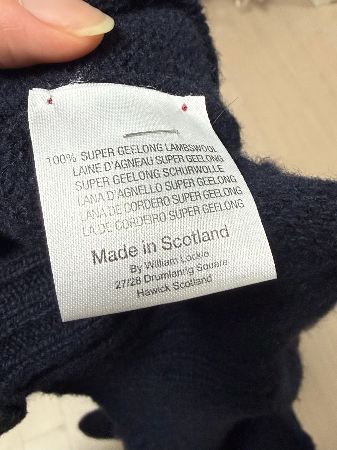 윌리엄로키 네이비 케이블 니트 42 상품이미지3