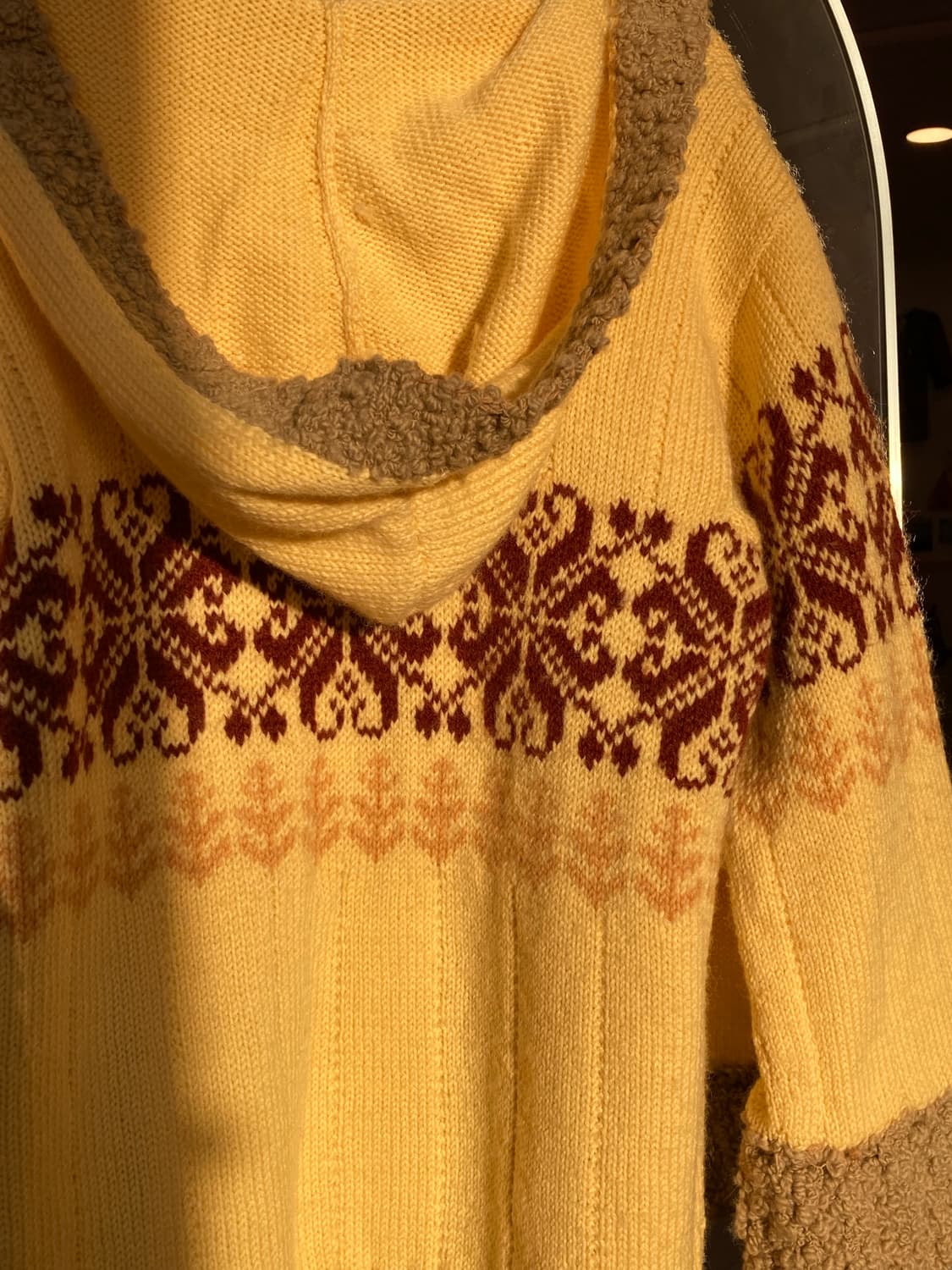 버터 패턴 후디 노르딕 니트 가디건 상품이미지5