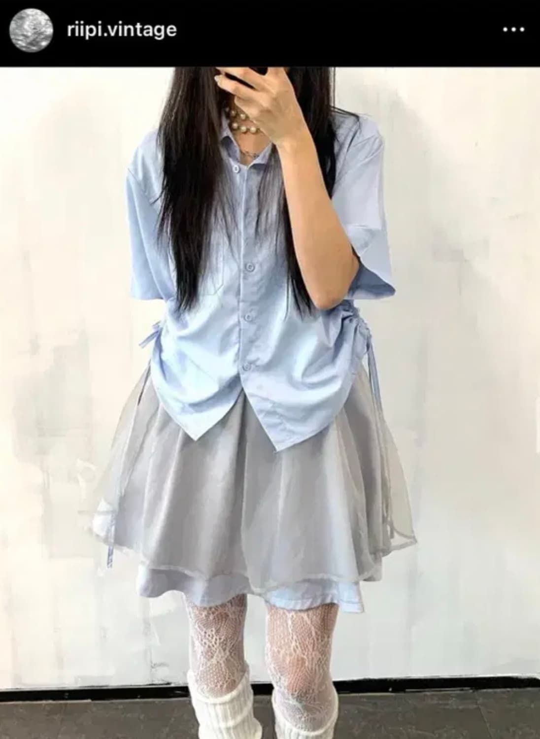 리피빈티지 레이어드 치마 상품이미지1