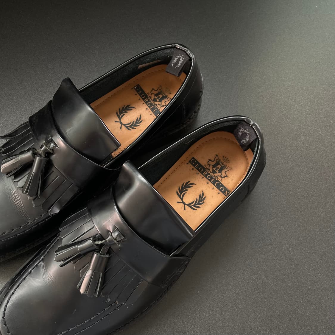 [43] 조지콕스X프레드페리 레더 테슬 로퍼 상품이미지7