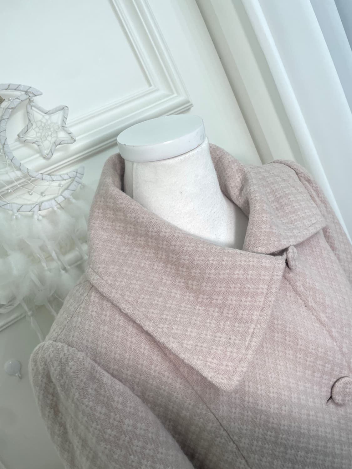 sheer pink flower jacquard basic wool co 상품이미지8