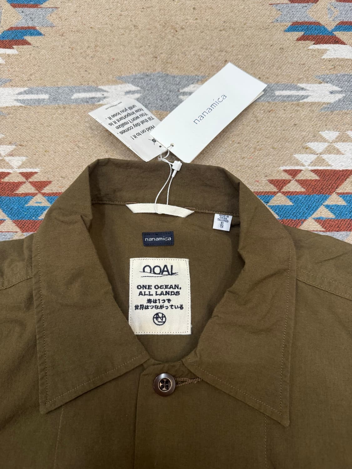 [S][100] 나나미카 코튼 울 덱 셔츠 코요테 상품이미지2