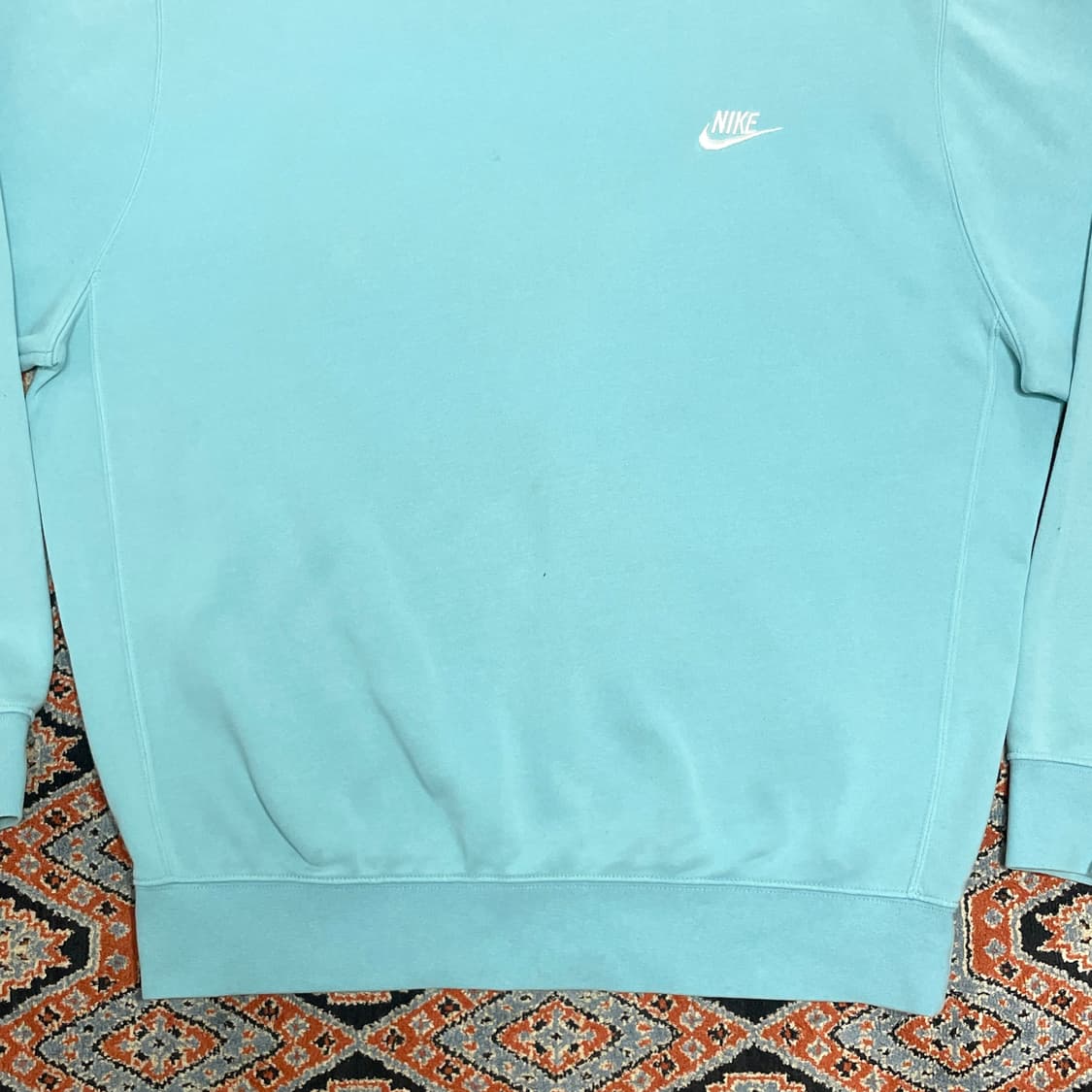 나이키 스몰로고 스카이블루 기모 맨투맨 남성XL  상품이미지3