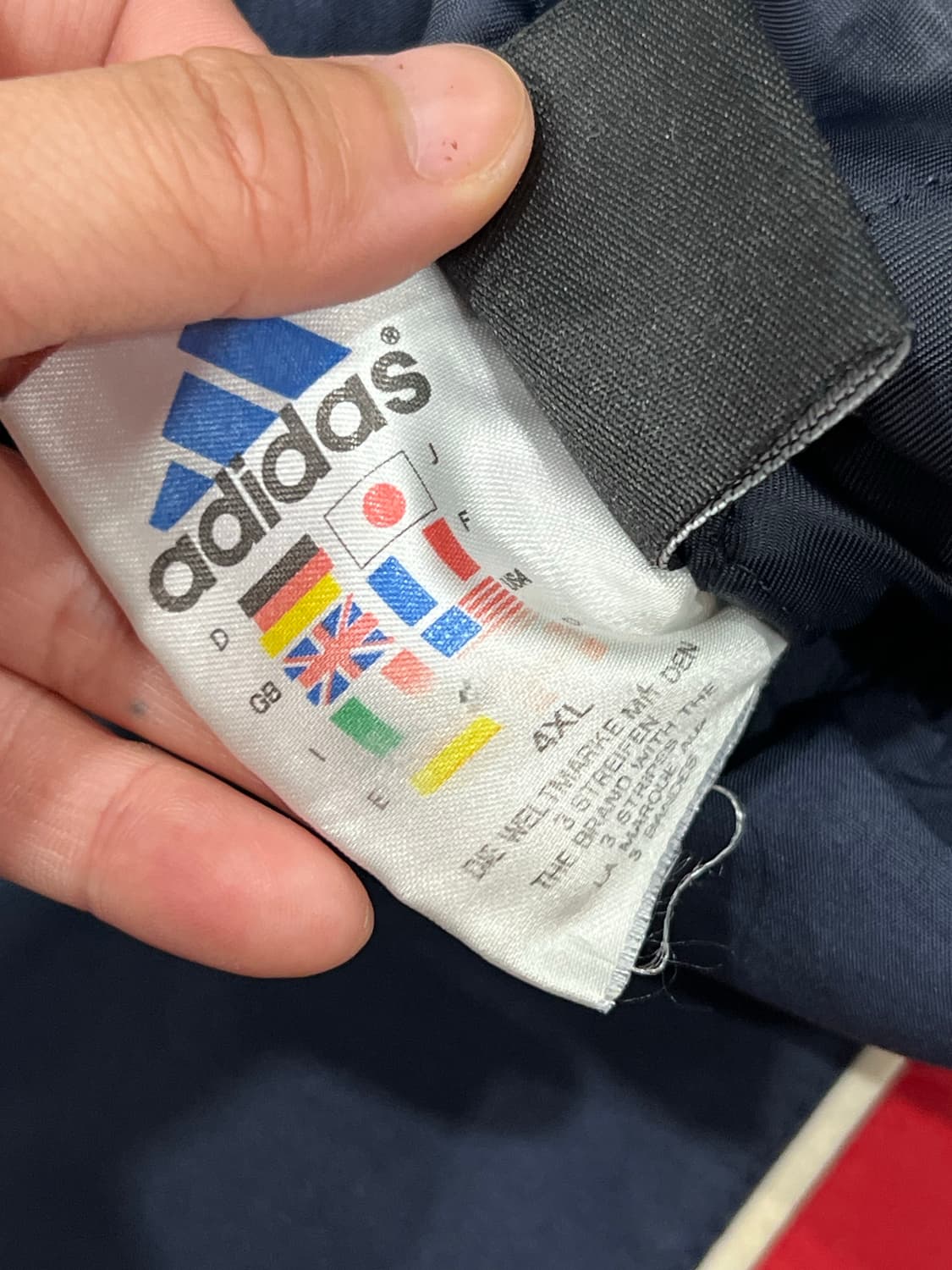 아디다스 올드스쿨 우븐 패딩 웜업 팬츠 네이비 상품이미지7