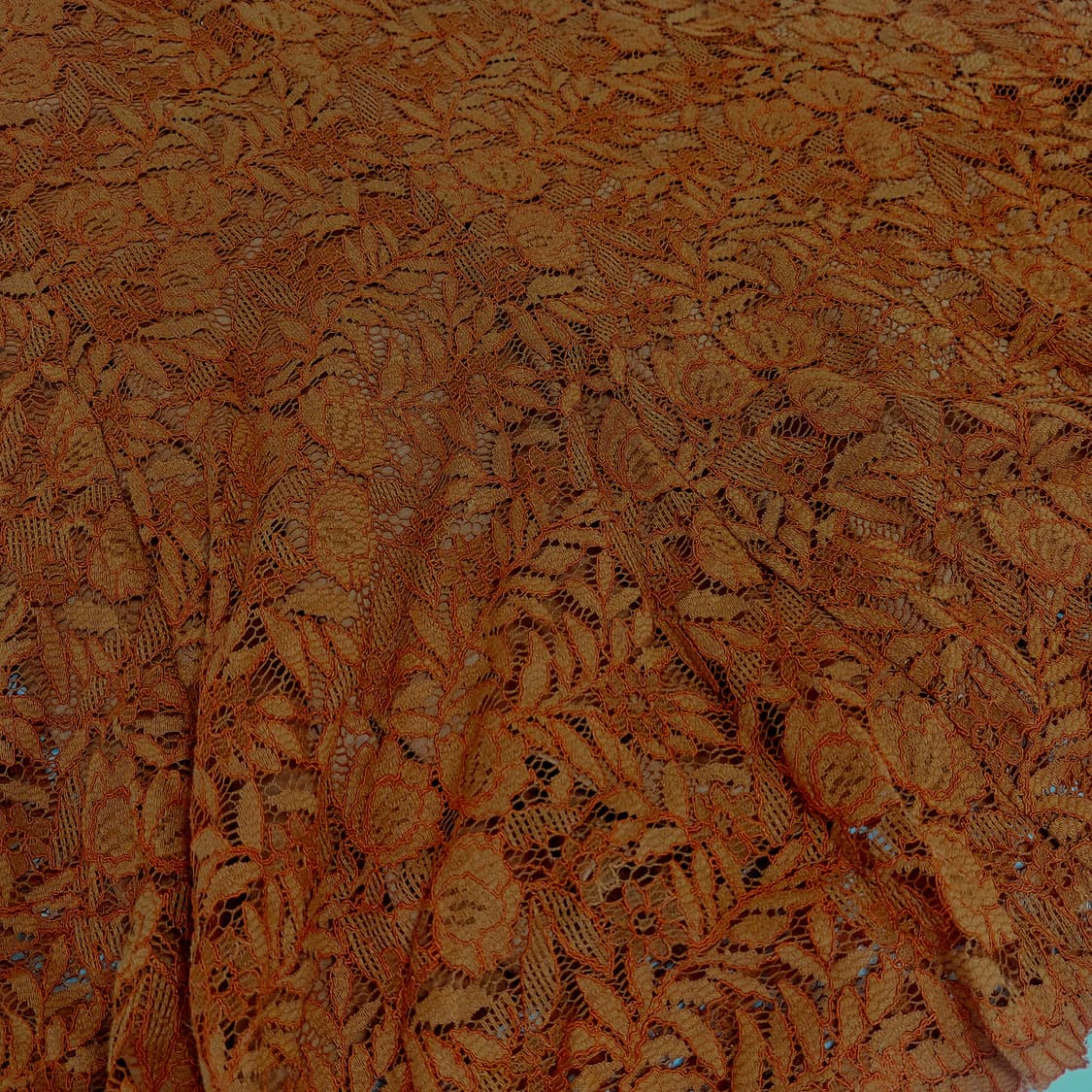 모리걸 히피 보헤미안 레이스 크로셰 시스루 오렌지 미디 롱스커트 치마 상품이미지2