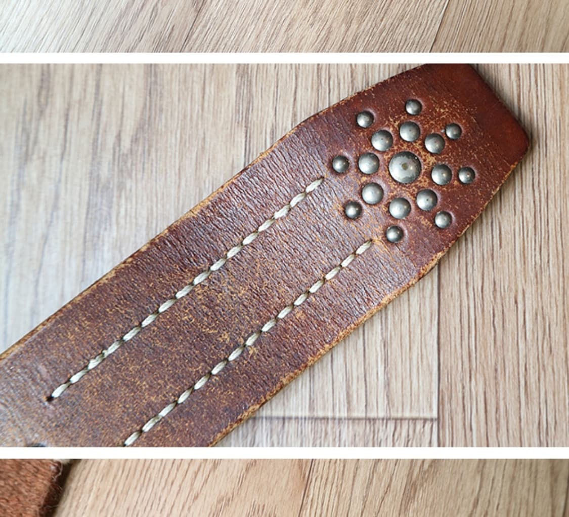 
일본 빈티지 튼튼한 아메카지 가죽 벨트 28-31 상품이미지1