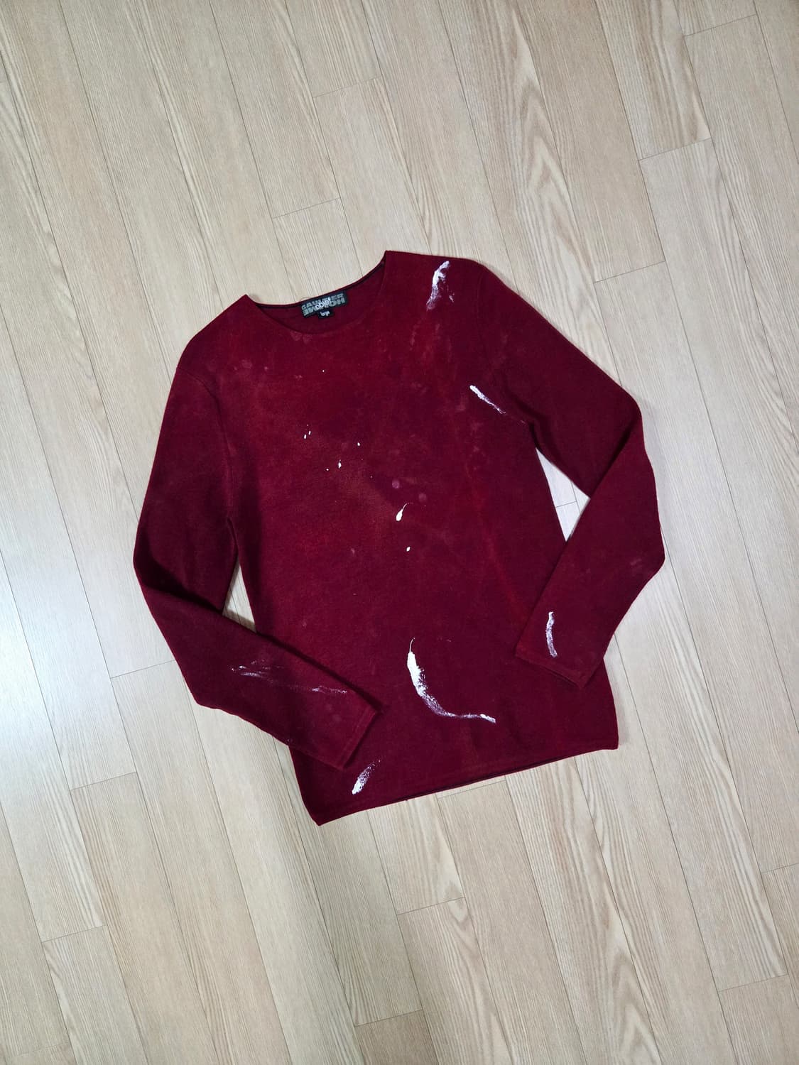 장폴고티에 버건디 러기드 롱 슬리브 니트 상품이미지3