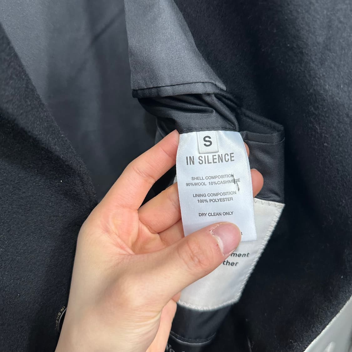 인사일런스 울 캐시미어 코트 상품이미지4
