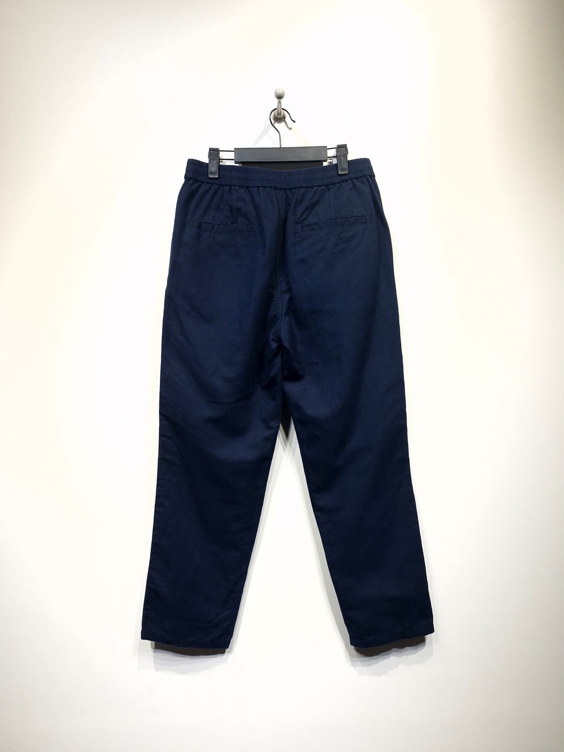 아르켓(ARKET)드로스트링 웨이스트밴드 린넨 팬츠 네이비 상품이미지2