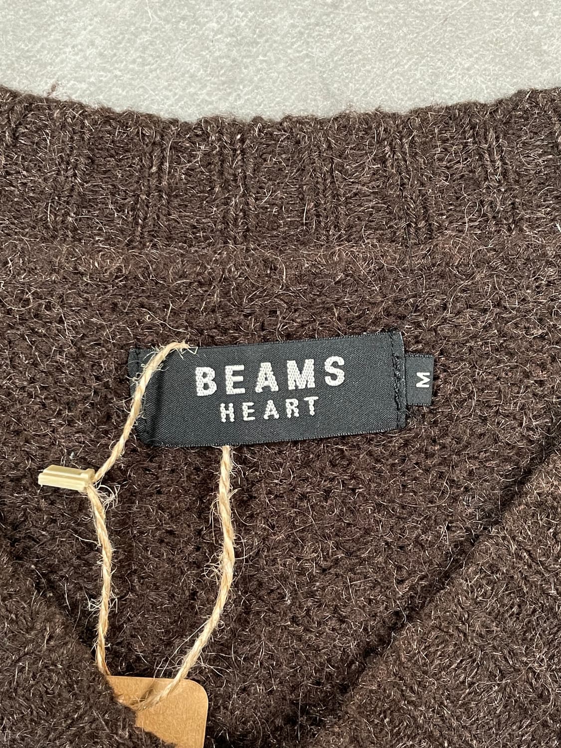 빔즈 하트 페어아일 브이 닉 니트 상품이미지7