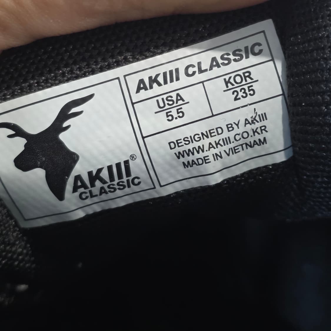 8q-9: 아키클래식 올블랙 스니커즈 235cm-상태굿 상품이미지10