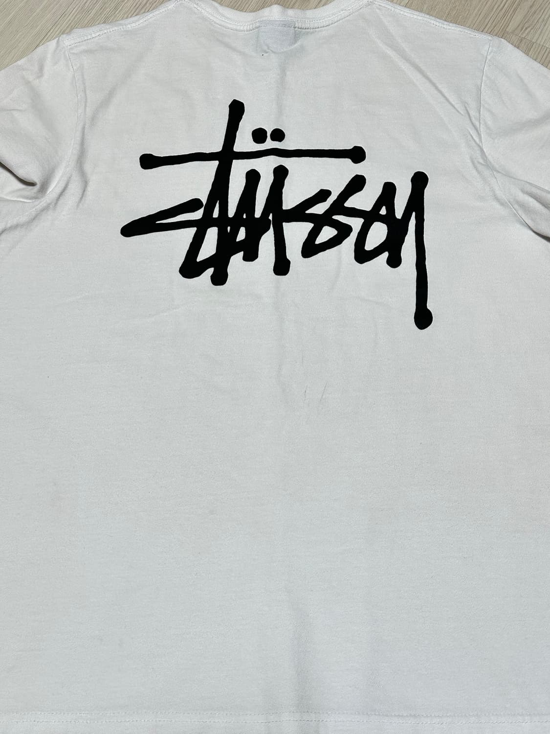 스투시 STUSSY 베이직 로고 반팔 티셔츠 화이트 상품이미지6