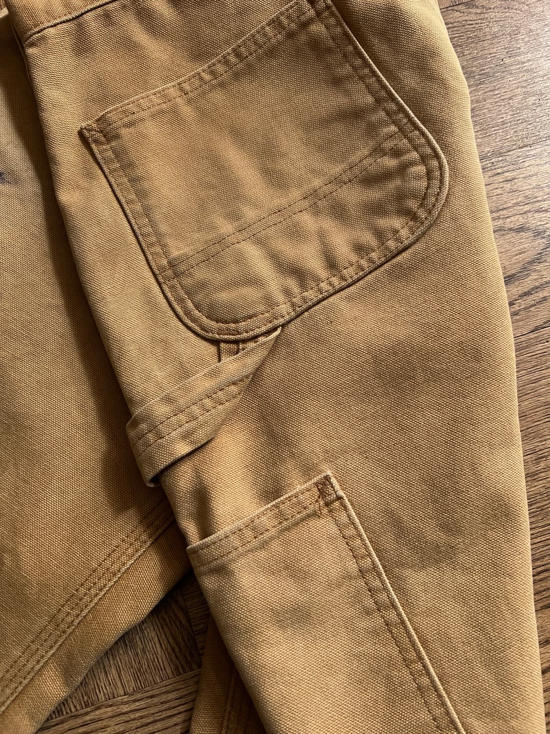 [29]칼하트 USA 덩가리핏 더티워싱 브라운 싱글니 카펜터 워크 팬츠 상품이미지7