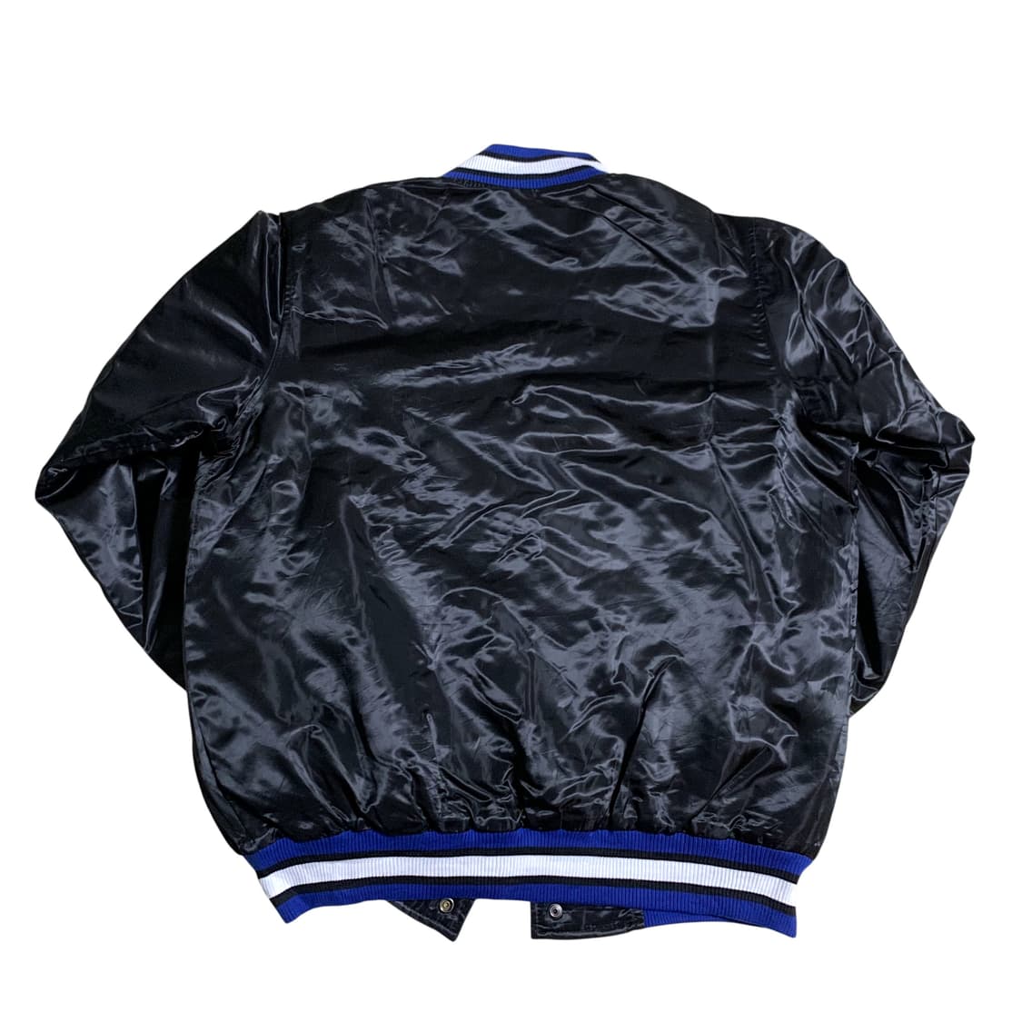 [XL]90s Starter Bulls Satin Jacket Black 상품이미지7