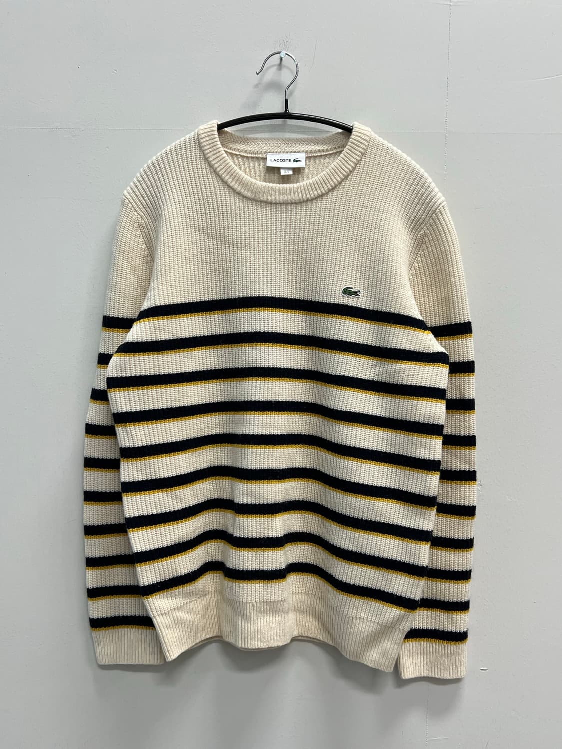 라코스테 울 스트라이프 라운드 니트 상품이미지2