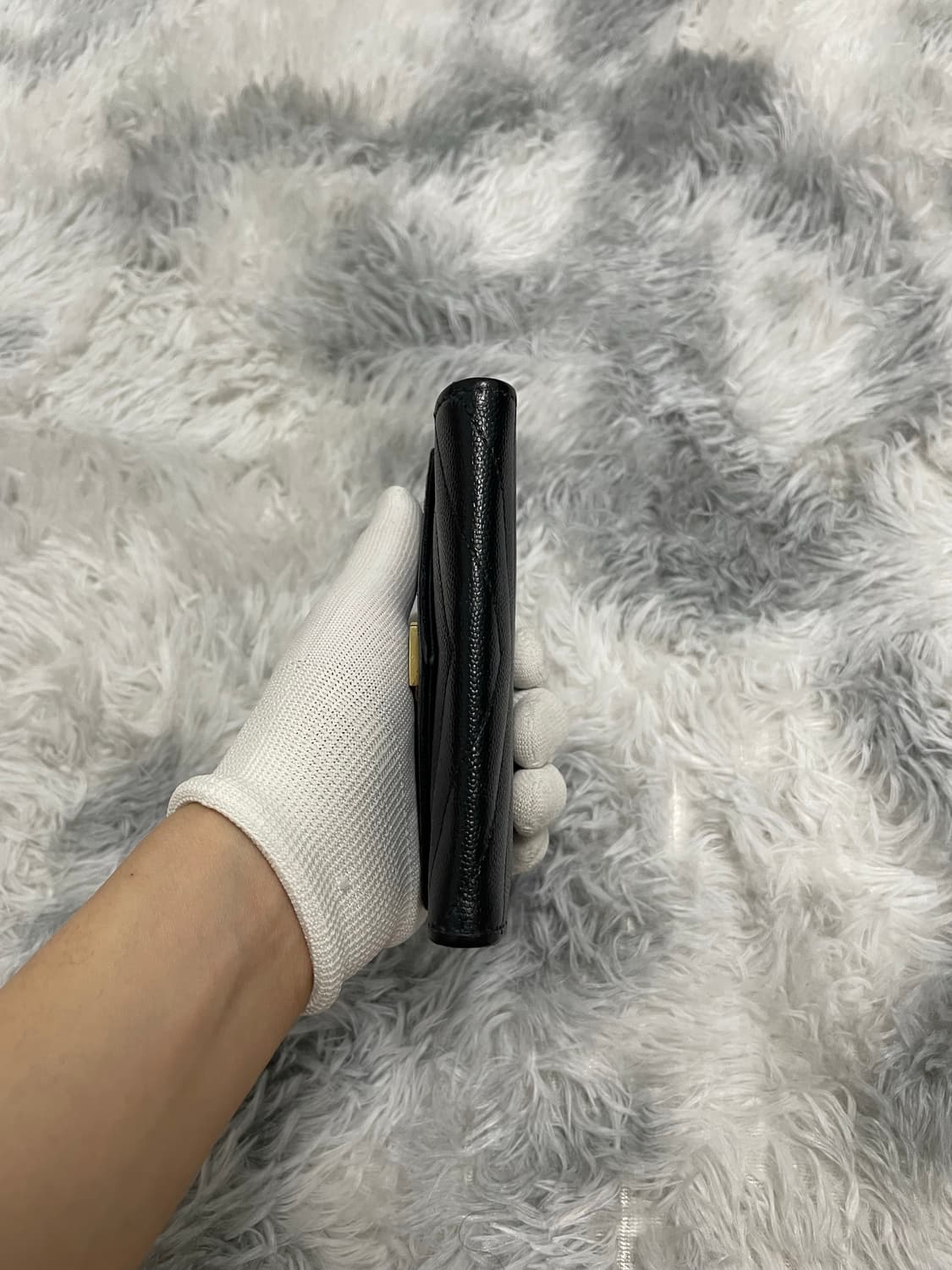 입생로랑 마틀라세 엔벨로프 중지갑 블랙 [os] 상품이미지5