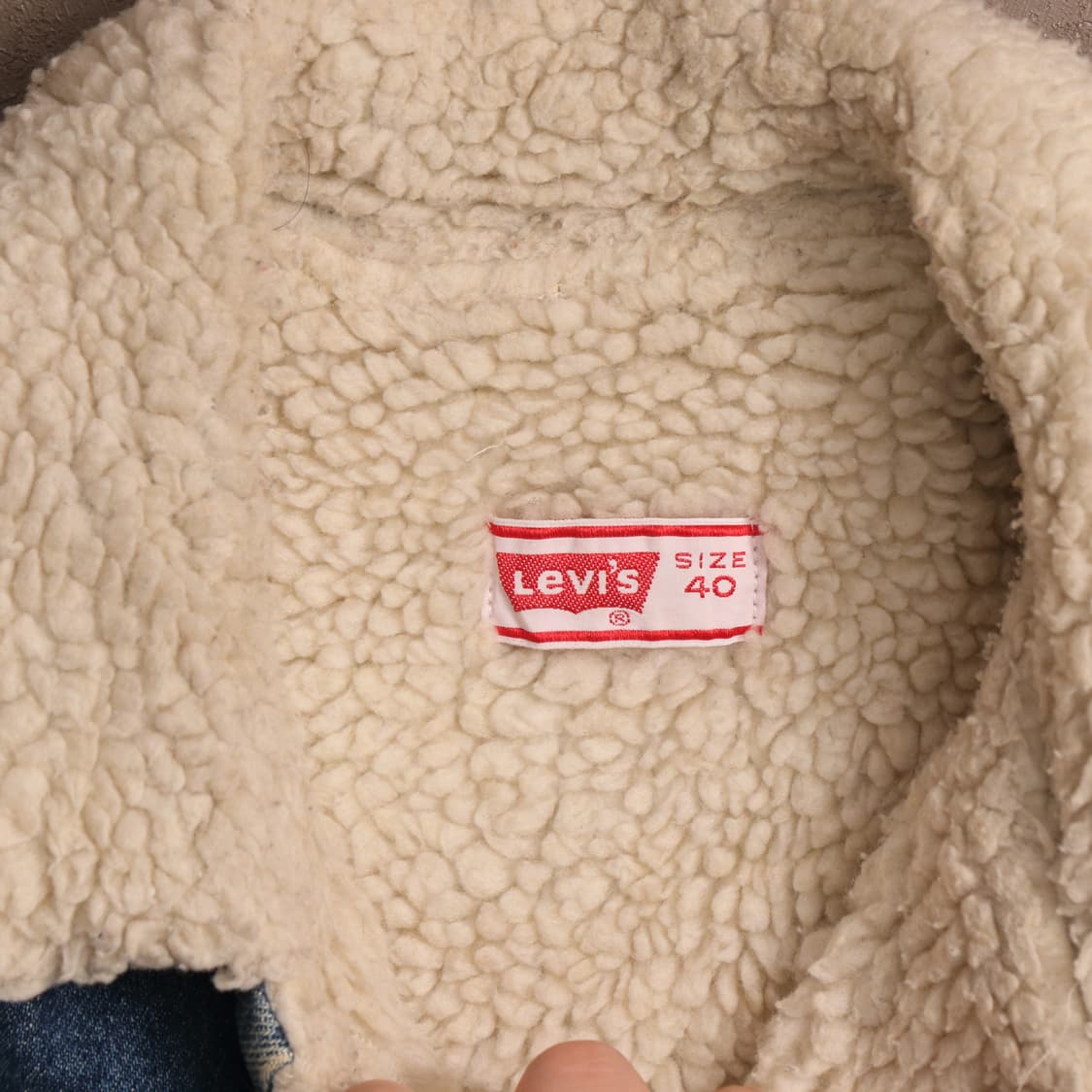 90's USA 리바이스 양털 데님자켓 A1483 상품이미지3