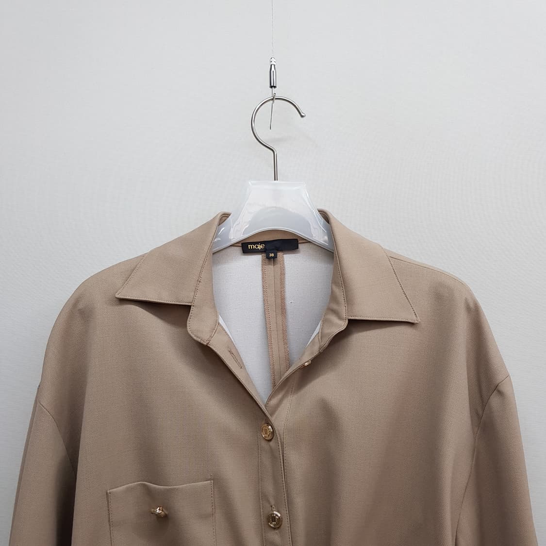 Maje 마쥬 셔츠 스타일 드레이프 원피스 38사이즈 상품이미지3