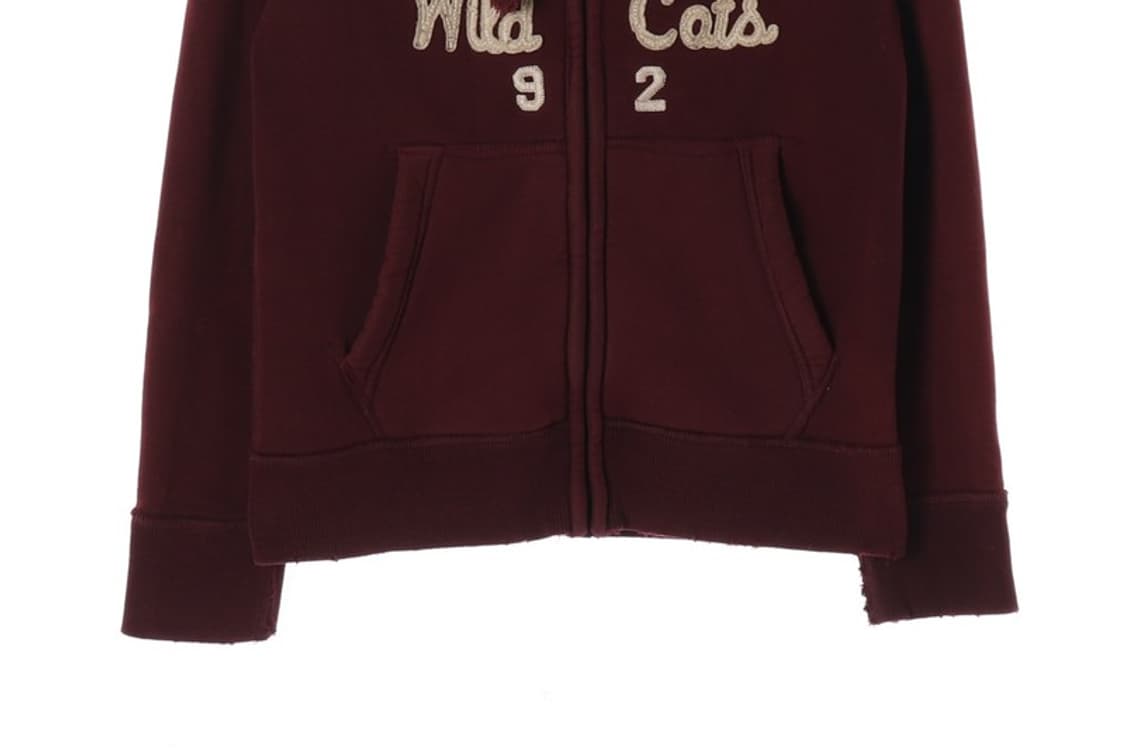 아베크롬비 버건디 빈티지 후드 집업 S 상품이미지4