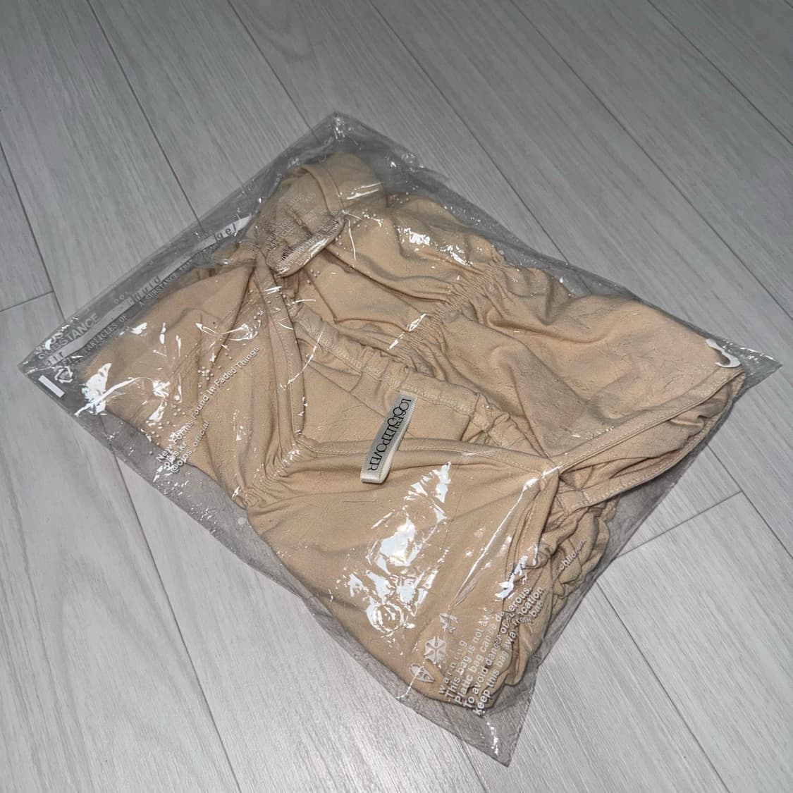 루즈슬립오버 셔링 슬리브리스 베이지 상품이미지4