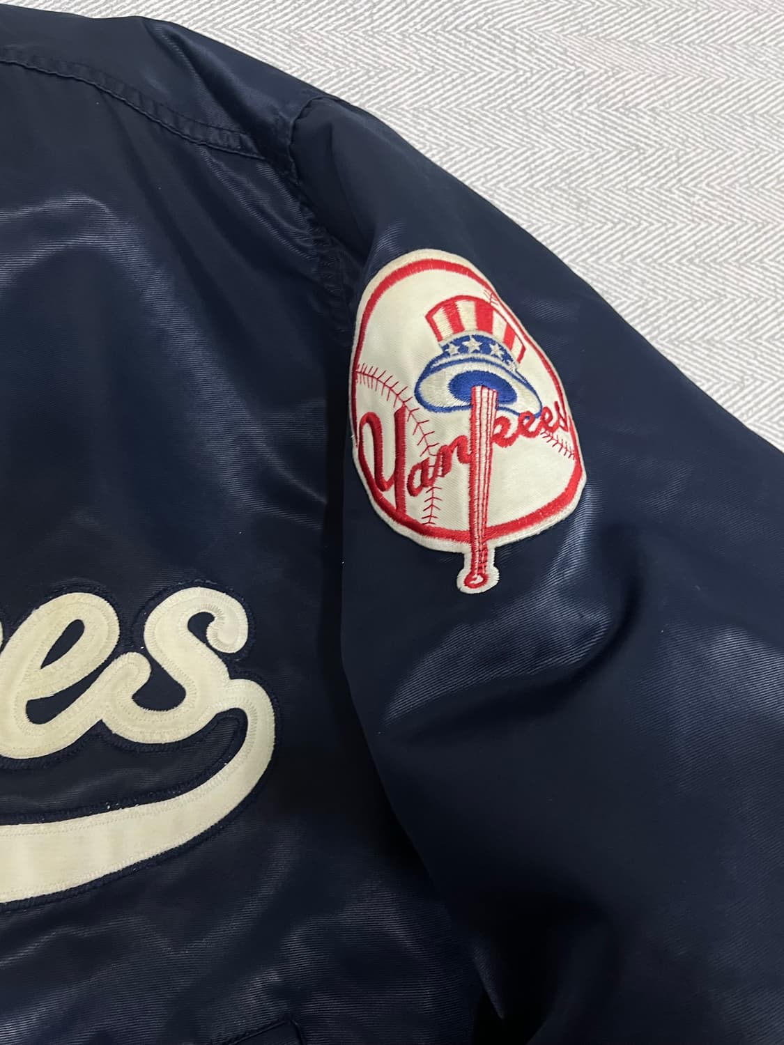 마제스틱 뉴욕 양키스 성조기 바시티 자켓 누빔 M 95-100 상품이미지6