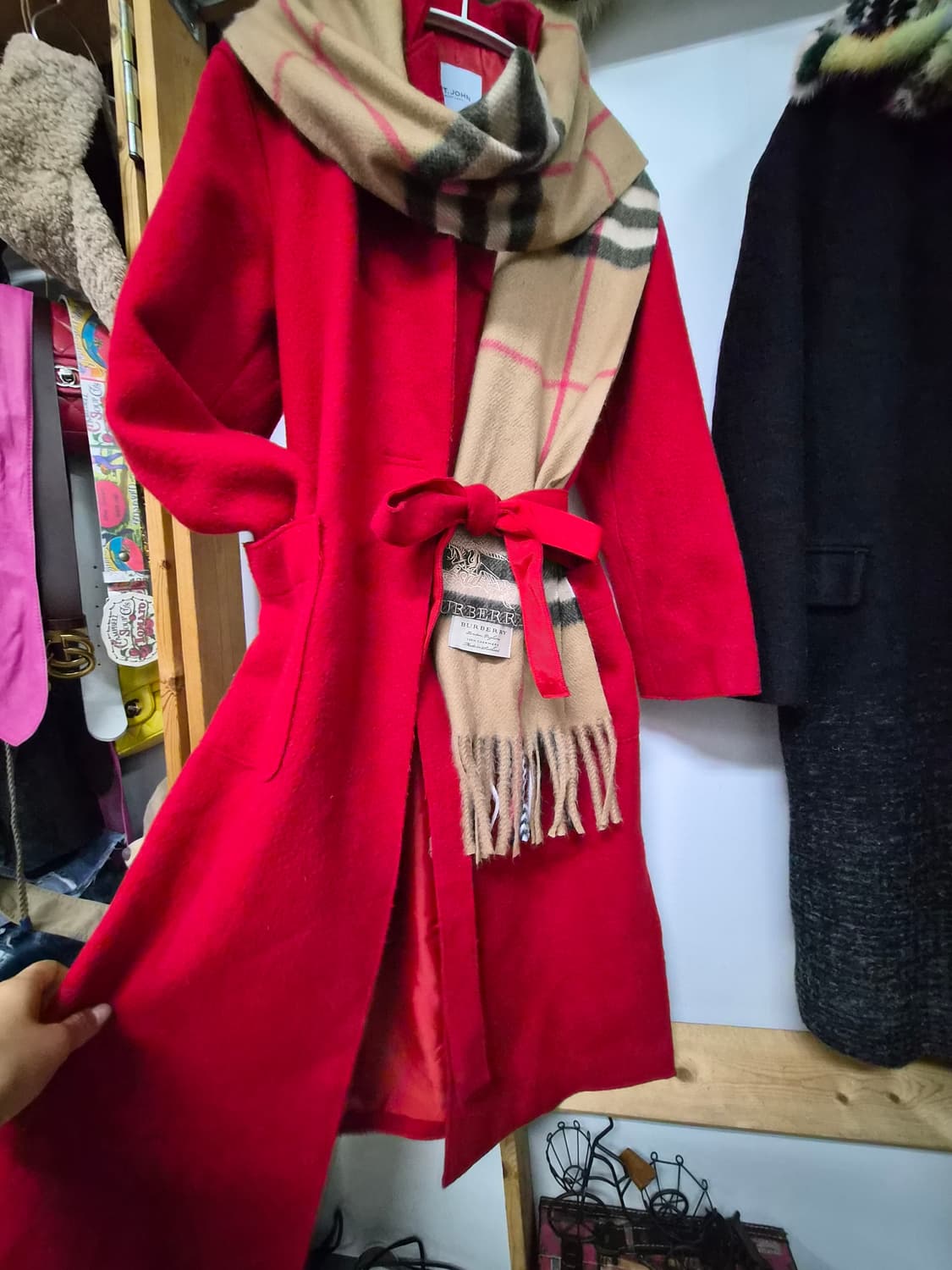 ST.john 센죤 레드울 코트 상품이미지2