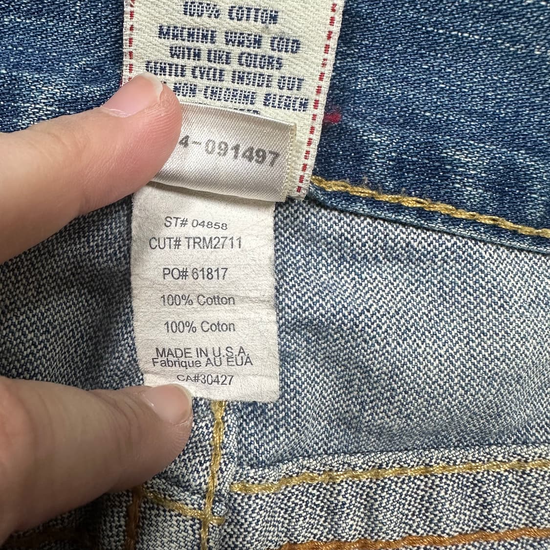 ✨ (바배) 트루릴리전 데님 팬츠 상품이미지6