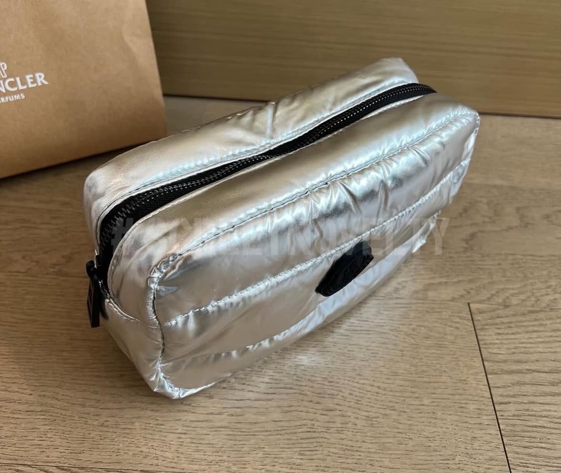 몽클레어 패딩파우치 골프파우치 퀄팅파우치 실버 상품이미지2