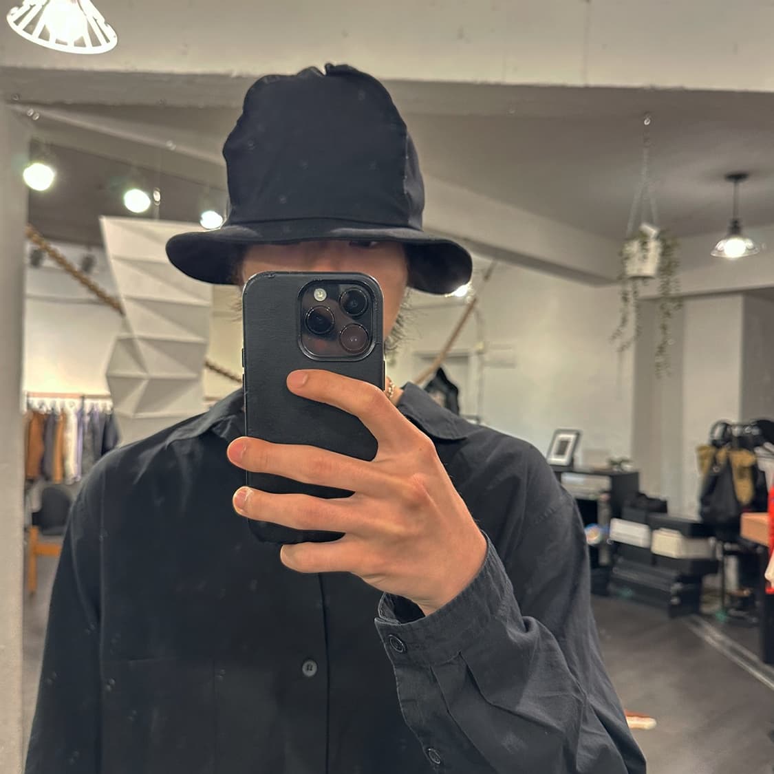  요지야마모토 패널 디테일 햇 상품이미지3