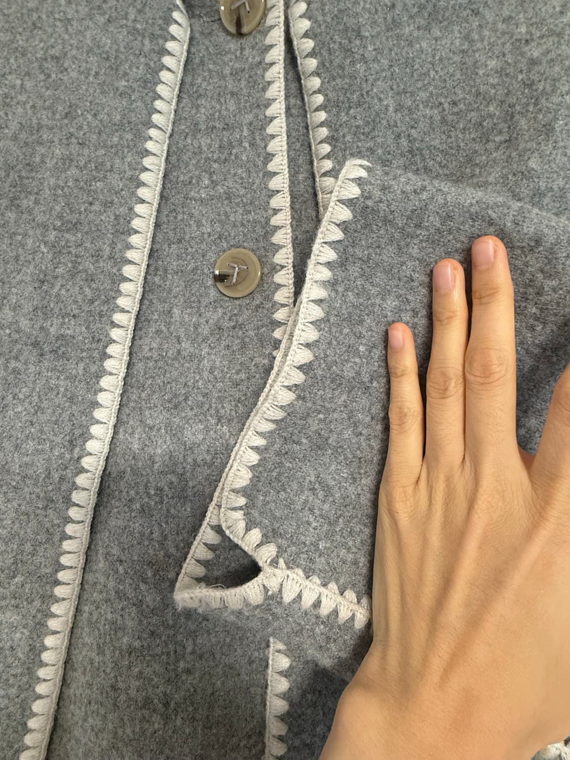 토템 toteme 엠브로이더드 스카프 자켓 상품이미지4