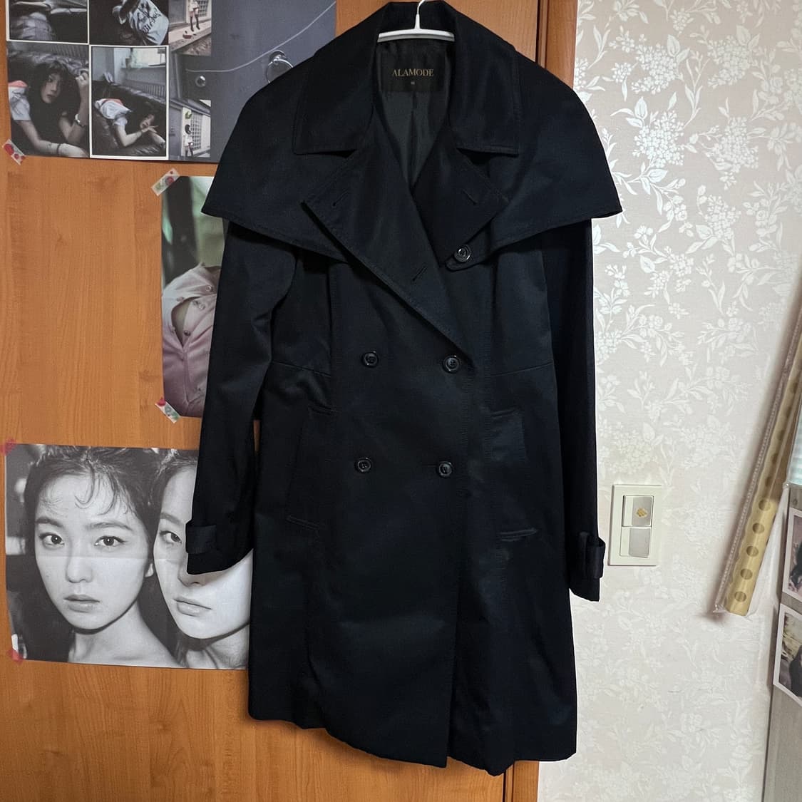 네이비 케이프 트렌치코트 상품이미지1