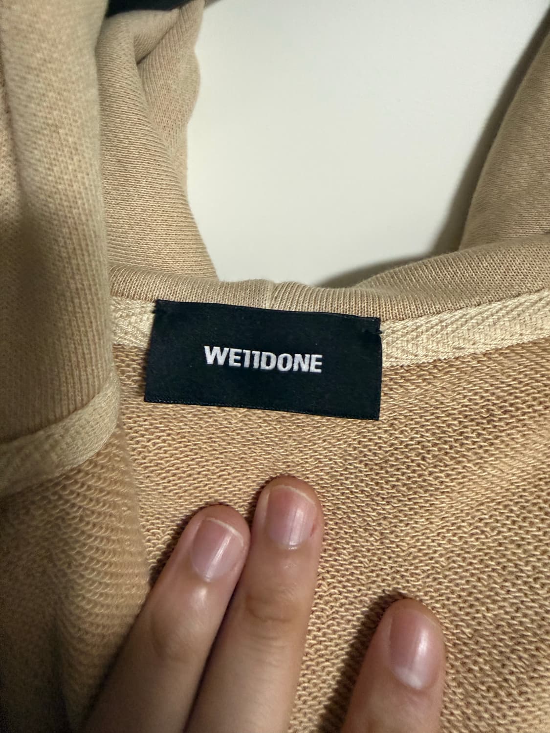 We11done 웰던 페인티드 후드집업 상품이미지7